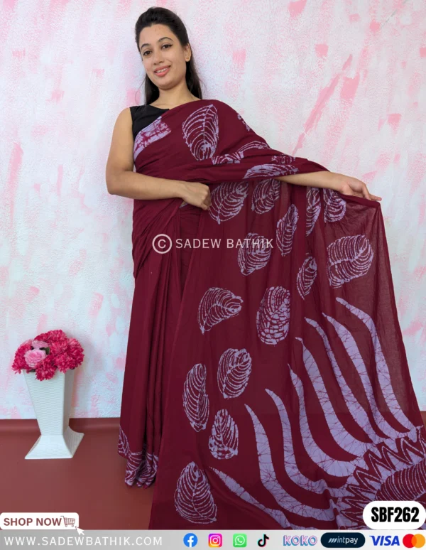 Two Colour Batik Saree SBF 262