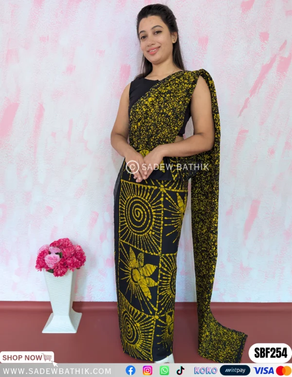 Two Colour Batik Saree SBF 254