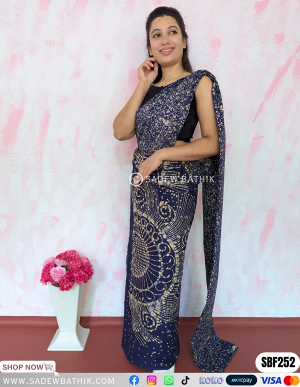 Two Colour Batik Saree SBF 252