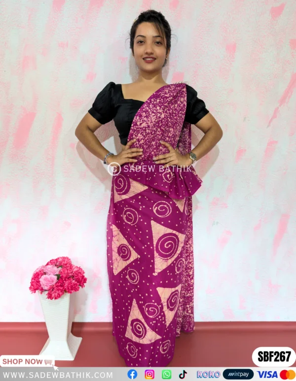 Two Colour Batik Saree SBF 267