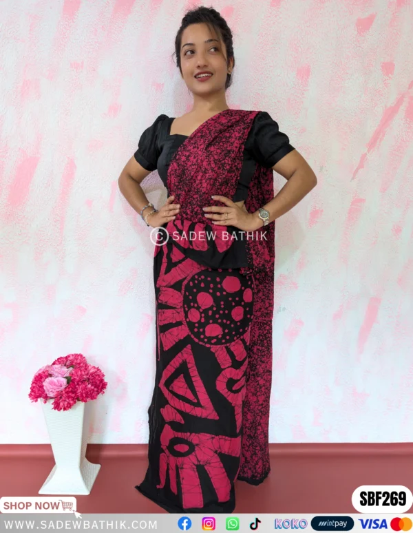 Two Colour Batik Saree SBF 269