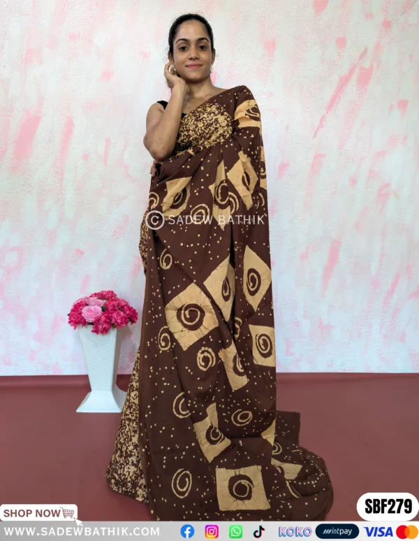 Two Colour Batik Saree SBF 279