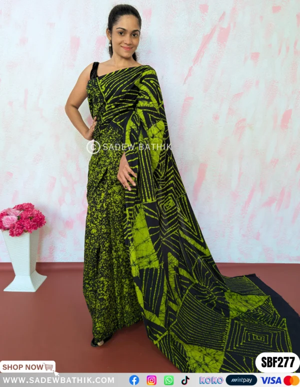 Two Colour Batik Saree SBF 277