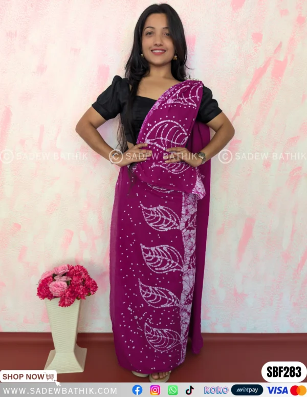 Two Colour Batik Saree SBF 283