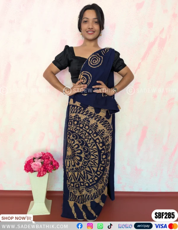 Two Colour Batik Saree SBF 285