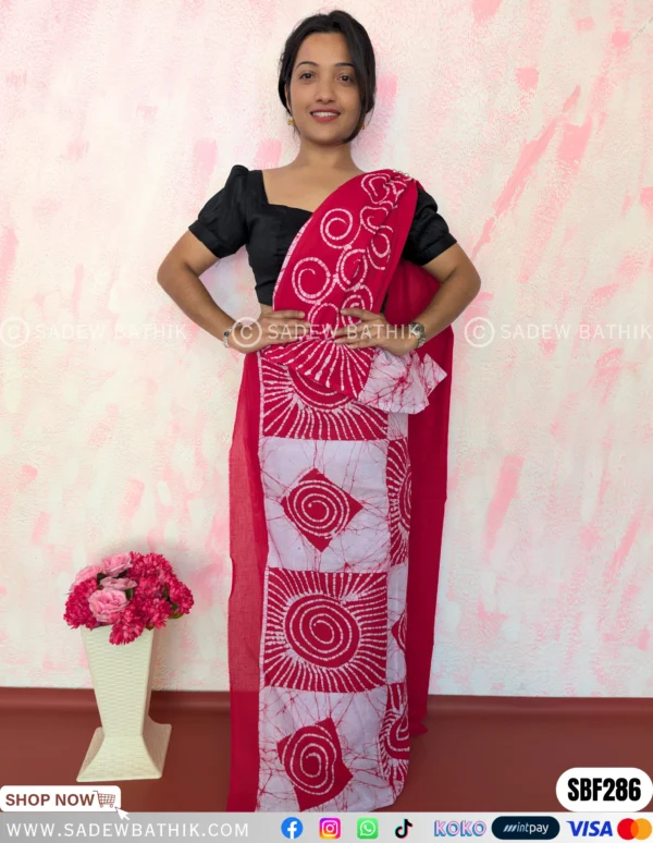 Two Colour Batik Saree SBF 286